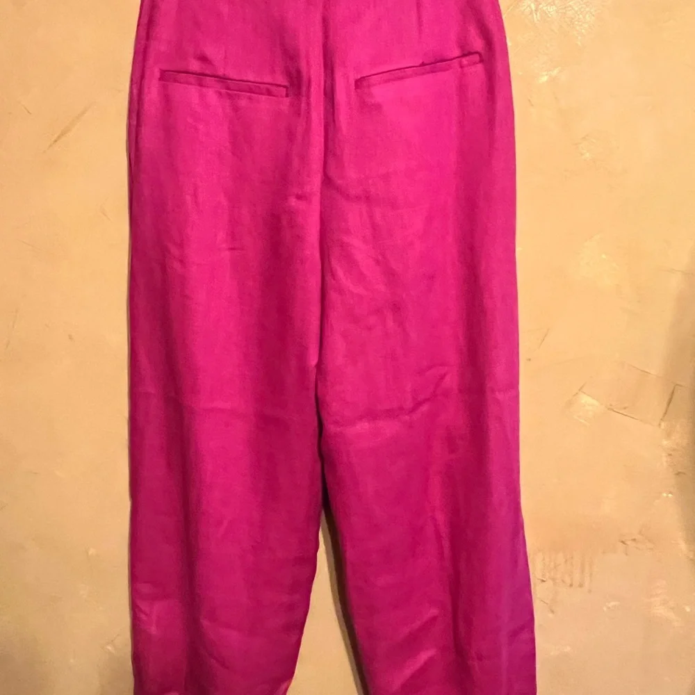 Farm Rio S Barbie Pink Linen Pants - Picture 3 of 8